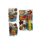 WWF 1990 Power Grip & Squirt Heads On Card
