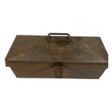 Heavy 19" Steel Tool Box with Tools