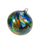 7 Inch Hand Blown Witches Ball Ornament