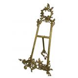 21" Brass Victorian Filigree Easel Stand, ITA