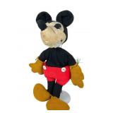 1930s-Style Hand Sewn Mickey Mouse Doll 17"