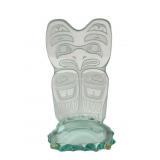 Etched Glass Totem Sculpture, David Montpetit