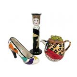 Studio Art Teapot, Heel Sculpture by Robin Sterlin