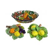 Majolica Vietri Fruit Wall Art & Mexican Pot