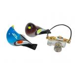 Swarovski Crystal Camera & Murano-Style Birds