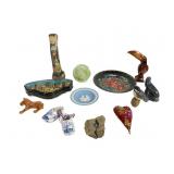 Decorative Object Lot with 8-Inch Plate