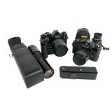 Nikon FT2 & Nikkormat EL Camera Lot, Untested