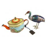 Charlotte Di Vita Enamel Teapot & Cloisonnï¿½ B