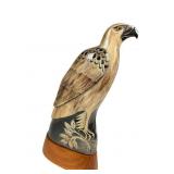 Barry Stein Hand Carved Hawk Sculpture 1998