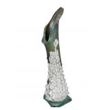 Tony Evans Raku Art Pottery Vase 17 Inch