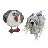 Susan Davis Ceramic Seagull & Beaded Dog