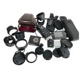 Camera accessories lot, as shown, used