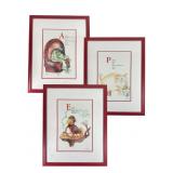 3 Nedobeck Alphabet Book Prints, 22 x 28 Fr.