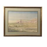 E. L. Poole, Watercolor Badlands