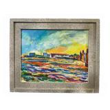 Charles Frith Oil on Canvas, Delaware River