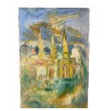 Unsigned Canvas Painting Attributed to Frith