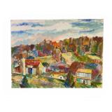Charles Frith Oil on Canvas Farm Scene