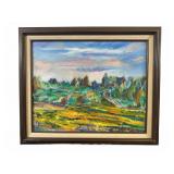 Charles Frith Oil on Canvas, Vermont View