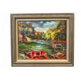 Charles Frith oil on canvas Westchester a Park