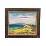 Charles Frith Oil on Board Cape May Beach