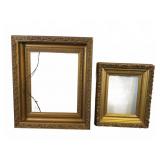 Two Antique Gilt Frames with Label