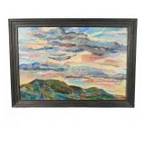 Charles Frith Oil on Canvas, Johnson Vermont