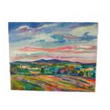 Charles Frith Oil on Canvas Landscape, Signed