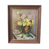 Oil on Board Still Life by Miriam G Millikin