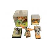 Five Edgar Enright Handmade Dioramas