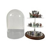 Hand-Painted Pewter Miniature Figurine 3-Tier