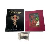 Chris Achilleos Sirens Book & 4 Card Sets Lot