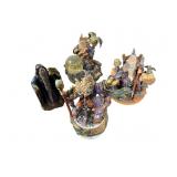 Four Wizard Statues/Music Figurines