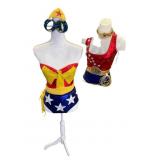 Two Custom Handmade Wonder Woman Half Suits