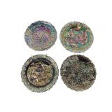 Fenton Set of Four Decorative Plates