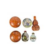 Decorative Wood Bowls & Chinese Snuff
