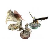 Mythological Sculptures: Pegasus, Sabertooth,