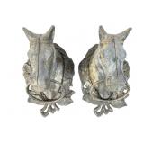 Cast-Iron Horse Head Wall Hooks