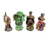 4 Danbury Mint Medieval Statues, 11 in.