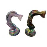 Iridescent Fish Figurines, 5 Inches