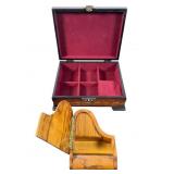 Baldwin Piano-Shaped & Wood Jewelry Music Boxes
