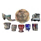 Iridescent Carnival Glass Items
