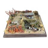 Handpainted Medieval Style Display w/Figures