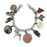 Sterling vintage charm bracelet