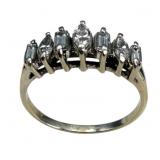 14k Mixed Diamond Band