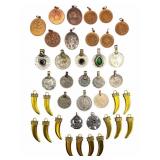 Foreign Coin & Jewelry Pendant Collection