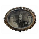 Antique Photo Brooch