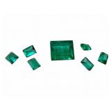 Emerald Loose Stones, 1 Large & 6 Small