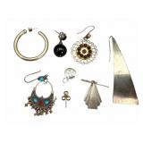 Sterling Singular Earrings Scrap Lot