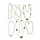 6 Mother of Pearl, Shell & Stone Necklaces