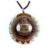 Vintage Santo Domingo Kewa Inlaid Pendant